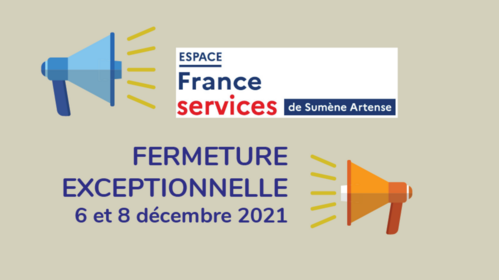 Espace France Services | Fermeture exceptionnelle